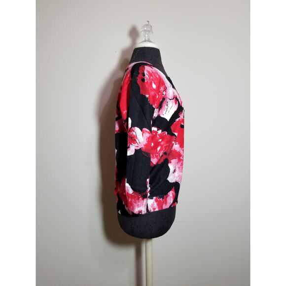 Joseph Allen Cardigan Sweaters NWT Women Size Medium Red Black Blue x2 - Picture 10 of 12